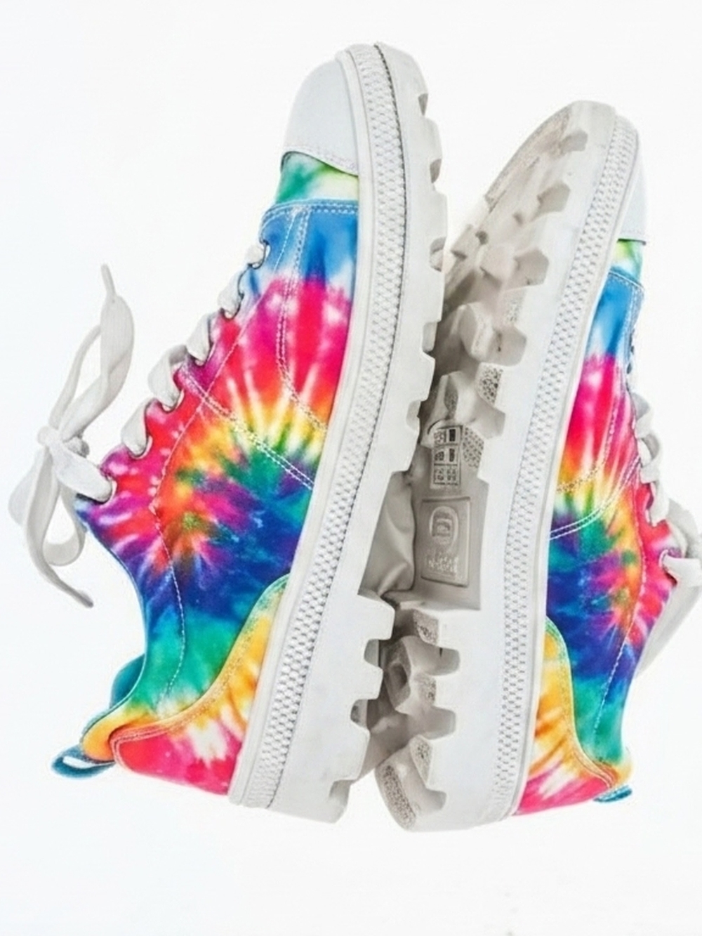 Skechers Tie-Dye Canvas Sneakers Multicolor Low-Top - Picture 3 of 8